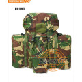 Mochila militar con ISO estándar mochila impermeable de Nylon con estructura de Metal